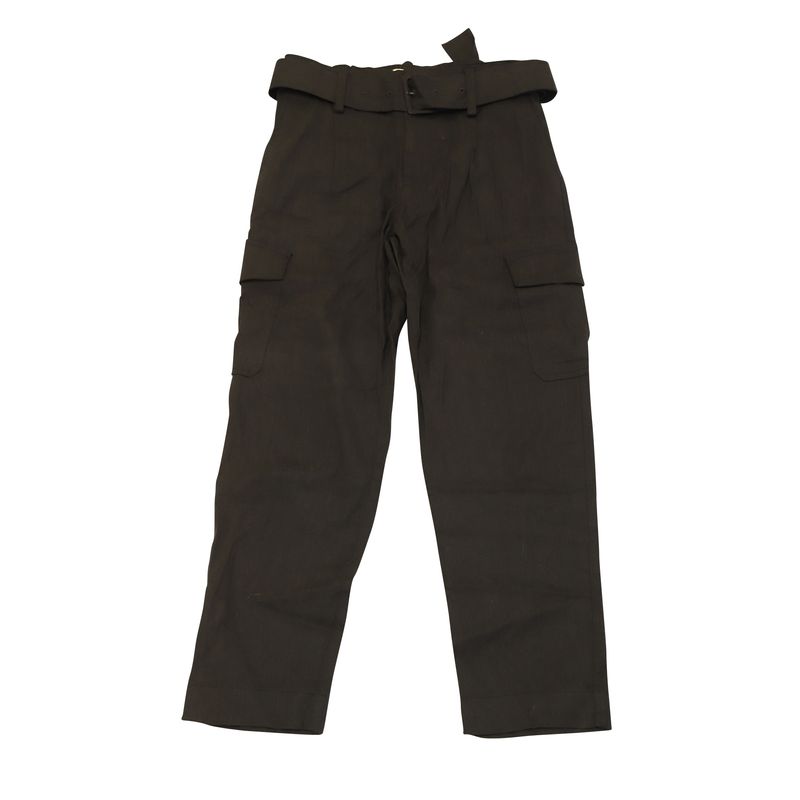 Vince Cargo Pants In Black Linen